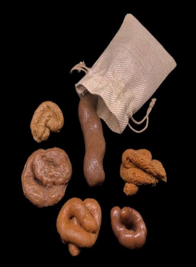 مجموعة سوجوسا من 6 قطع من البراز المزيف الكبير مع أكياس برباط، بأشكال مختلفة، مزحة واقعية مضحكة، مناسبة للهالوين وكذبة أبريل والمقالب الصيفية العائمة للكبار - Image 4